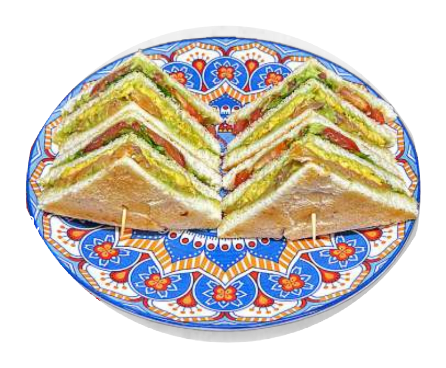 Salmon Club Sandwich